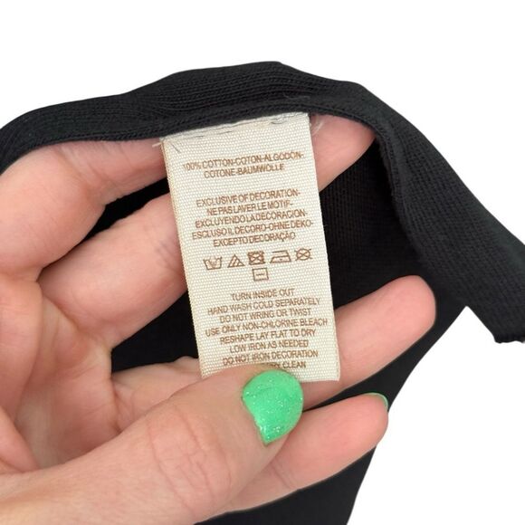 Free People Black Pure Cotton Embellished Jungle Bay Embroidered Tunic Tank Top - Picture 9 of 10